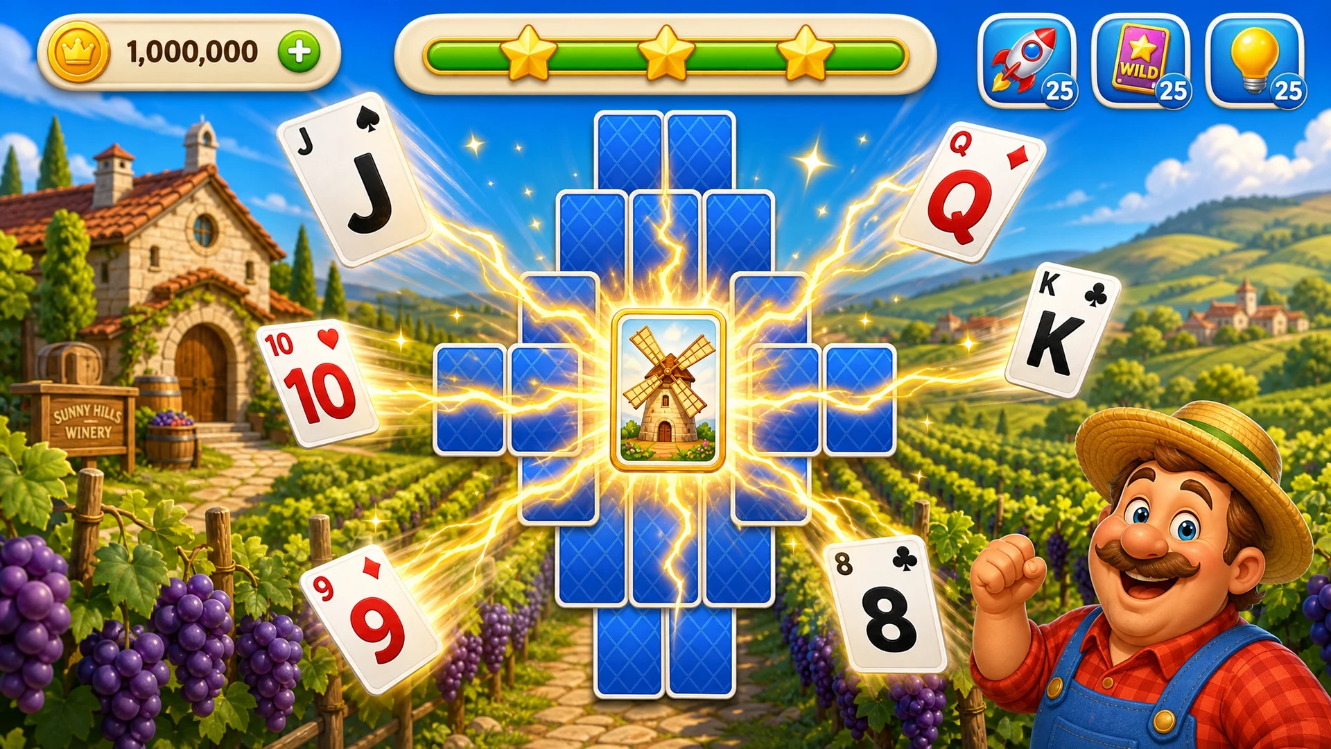TriPeaks Solitaire Treasure screenshot